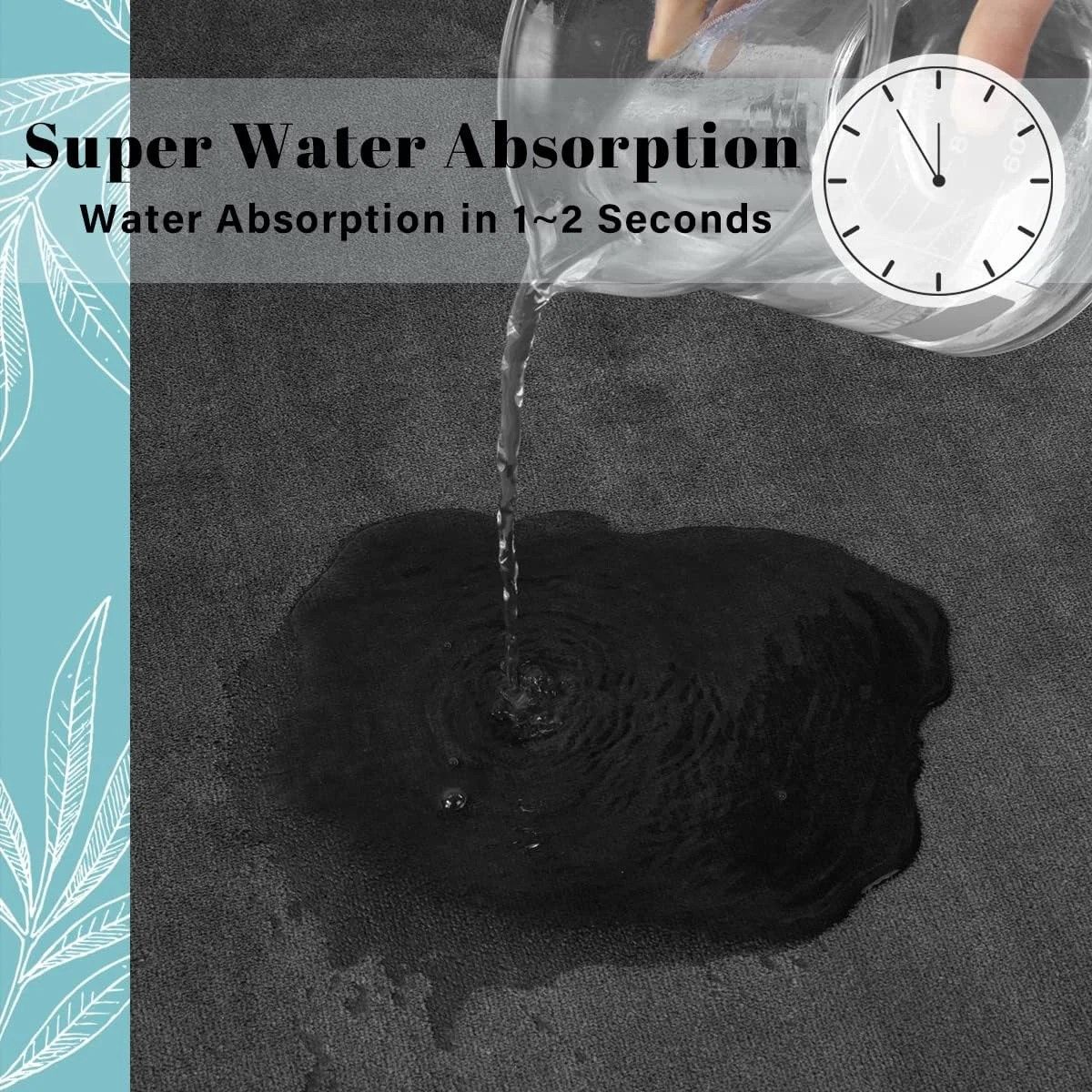 New Memory Foam Bath Mat Super Soft Absorbent Bathroom Rugs Non Slip Bath Rug Runner for Shower Bathroom Floors Carpet