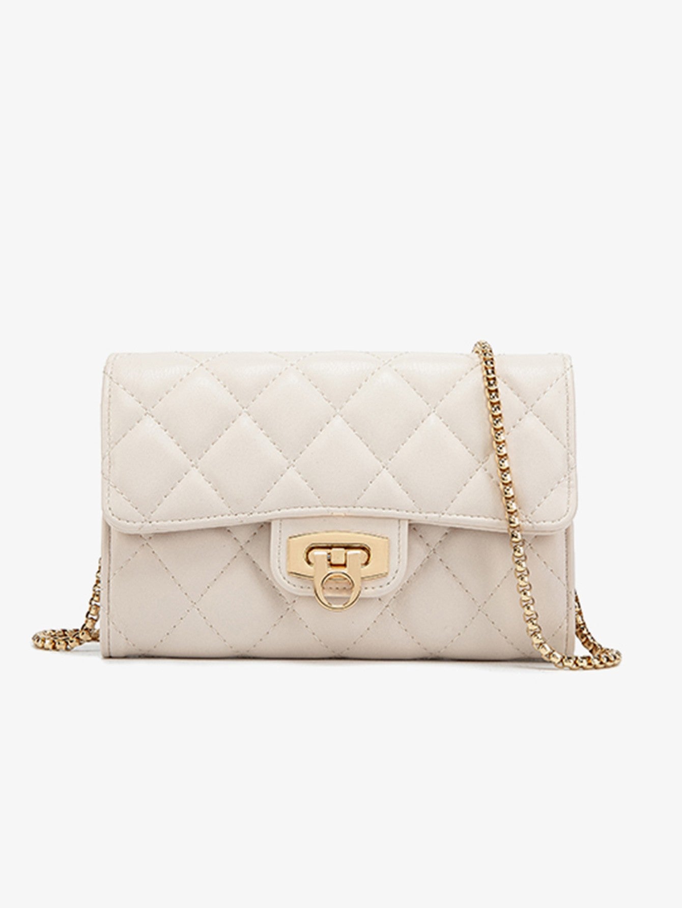 Stylish women's quilted handbag/wallet highquality PU leather crossbody bag casual portable versatile women's clutch