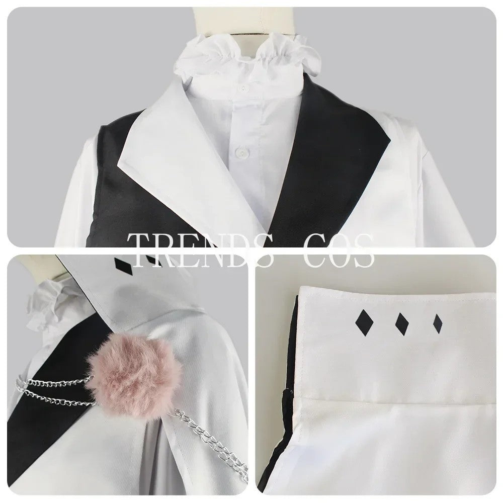 Nikolai Gogol Cosplay Costume Anime Bungou BSD Season 4 Nikolai Cosplay Cloak Cape Uniform Suit Wig
