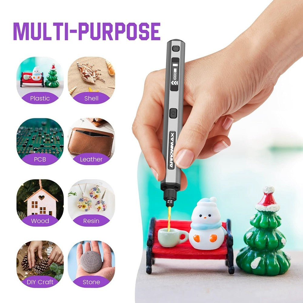 Mini Furadeira Elétrica ARROWMAX Ferramenta Rotativa Furadeira Sem Fio Recarregável para Artesanato Madeira Plástico Alumínio Moeda Casa DIY SDS Ultra