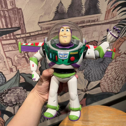 25CM Disney Pixar Toy Story 4 Boneco de Ação Interativo Buzz Lightyear Espanhol Falante Woody Jessie Brinquedos de Presente de Natal