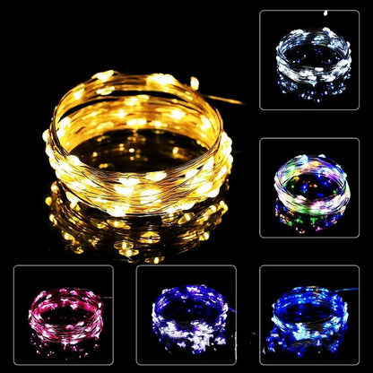 30M 10M Waterproof USB LED Lights String Copper Wire Fairy Garland Light Lamp Christmas Wedding Party Holiday Lighting wreath