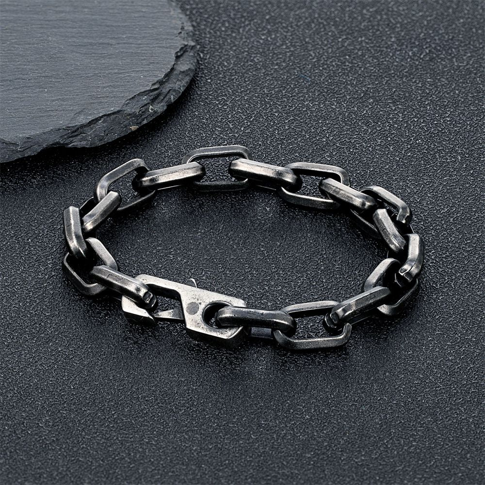 Pulseira de Corrente O Simples de Charme Cuba Masculina Feminina Moda Dubai Elo Punk Hip Hop Aço Inoxidável Casal Bangle Joias da Moda Presentes