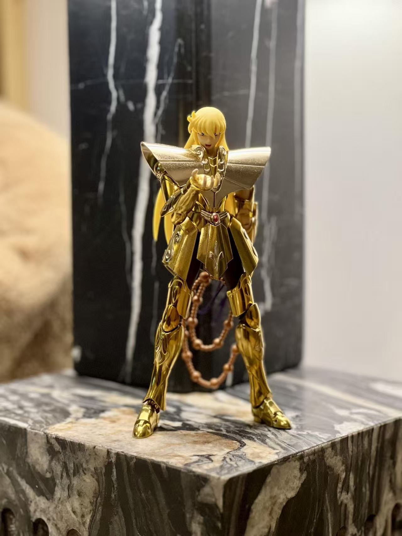 In Stock Reissue CS Chuanshen Saint Seiya Virgo Shaka Normal Color Saint Cloth Myth EX Anime Action Figure Collectible Model Toy