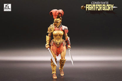 [Pré-Venda] XesRay Fight For Glory 1/12 Action Figure Combatants Wave 6 Cassia Berenice Medocus o Trácio Modelo de Anime Para Presente