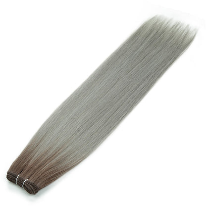 Alibaby Extensões de Cabelo Liso Ombré Tecelagem 26 Polegadas Cabelo Sintético Liso Longo Pacotes Cheios até as Pontas 150g