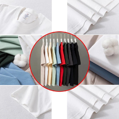 2025 Fish pattern print high quality 100% cotton t-shirt with round neck, summer trend short sleeves, street hip hop top.