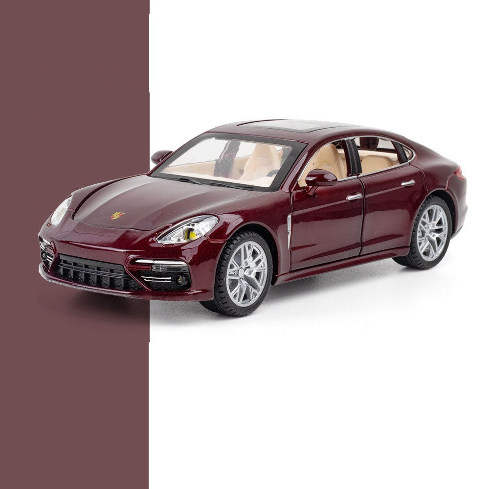 1:24 Scale Panamera Miniature Car Model Toys Alloy Diecast with 6 Doors Opened Pull Back Toy Vehicles for Kids Birthday Gift