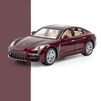 1:24 Scale Panamera Miniature Car Model Toys Alloy Diecast with 6 Doors Opened Pull Back Toy Vehicles for Kids Birthday Gift