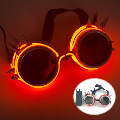 Cyberpunk Futuristic Luminous Glasses Rave Cyber light up Goggles LED glowing visor glasses for EDM music show props