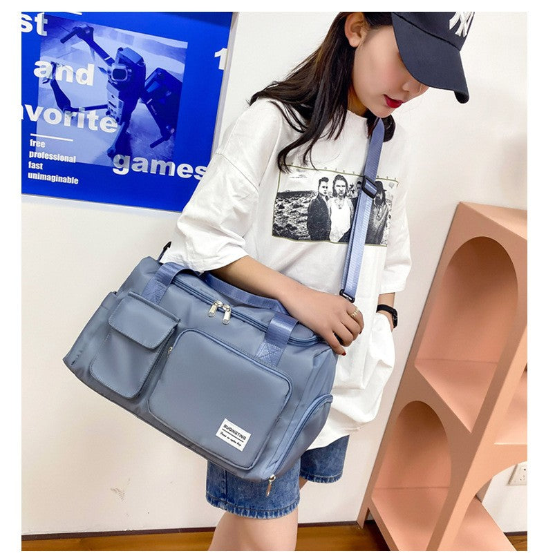 Womne's Travel Bags Handbags Gym Shoulder Bags Oxford Fitness Camping Trekking Bags Hiking Waterproof Outdoor Crossbody Bag