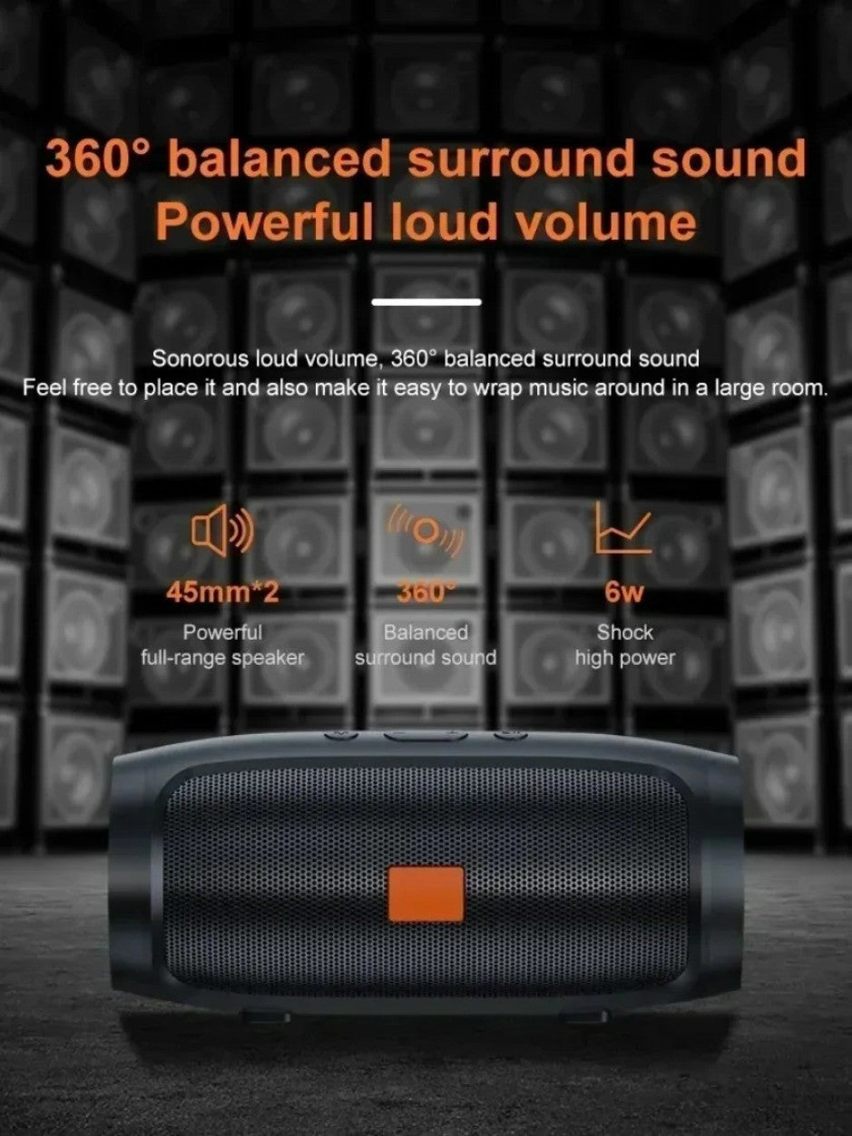 XIKCU Portable Dual Bluetooth Speaker Stereo Outdoor Tfusb Playback Fm Voice Broadcasting Portable Subwoofer 50 Wireless Speaker