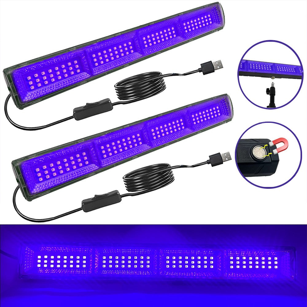 UV Black Light Lamp UV Floodlight With Magnetic LED Indoor Decor Party Atmosphere Table Lamp UV Light Halloween Party