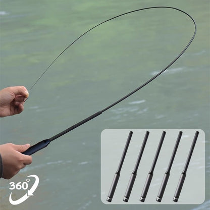 Vara de Pesca Telescópica 1.3/1.5/1.8/2.0/2.2m Mini de Bolso Extensível Vara para Pesca no Gelo, no Mar, para Robalo, Lúcio, Peixe-Pedra