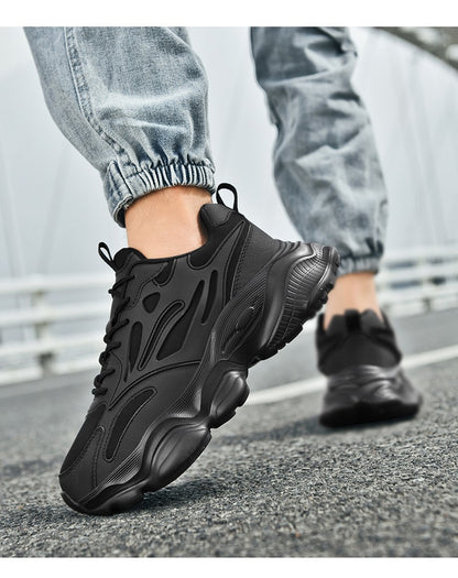 Tênis Masculino de Caminhada Esportiva de Alta Qualidade, Tamanho Grande 48, Plataforma, Tênis Casual Masculino, Tênis Moderno para Uso Externo