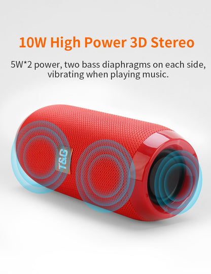 Caixa De Som Bluetooth Portátil Sem Fio Alto-falante Música Subwoofer Rádio FM Áudio Bluetooth Chamada Viva-voz Baffe