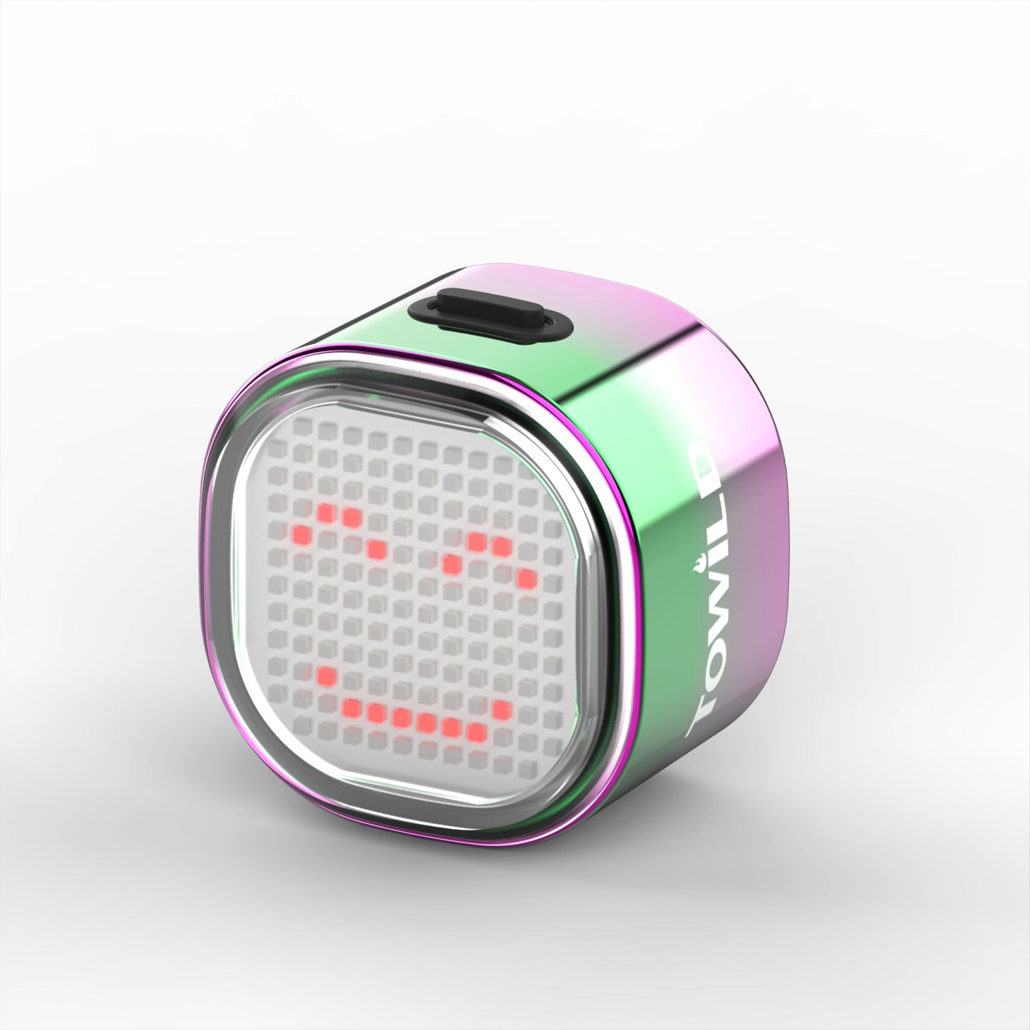 TOWILD TL08 Luz traseira com expressão inteligente 140 LEDs Sensor de frenagem Bluetooth Luz traseira de bicicleta personalizável