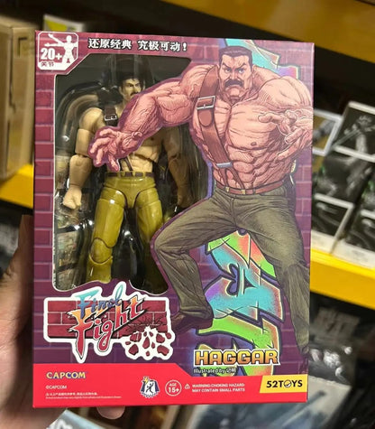 ?Em Estoque? Boneco de Ação Original 52TOYS CAPCOM Final Fight PVC 10CM Anime Bonecos de Ação Colecionáveis Presentes Modelos