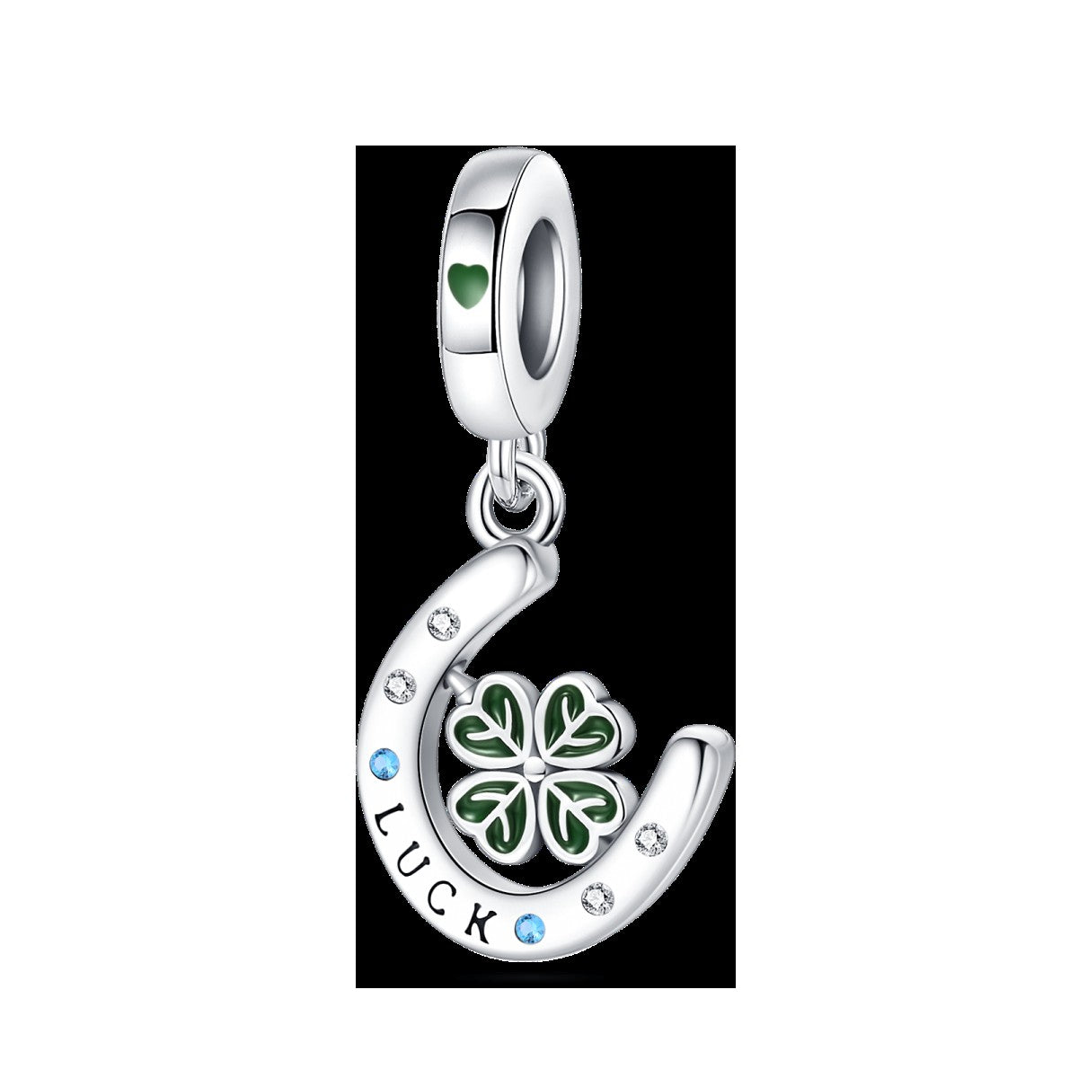 925 Sterling Silver Green Series Flower Tree Apple Pendant DIY Fine Beads Fit Original Charms Bracelet Women Jewelry Diy