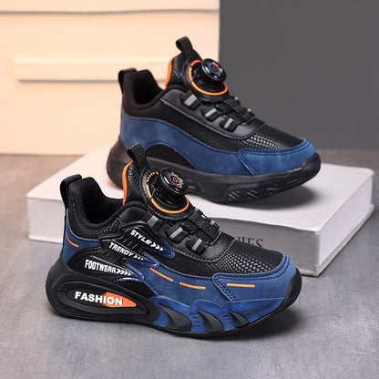 Leather Boys Kids Sneakers For Girls School Casua Outdoor Breathable Running Breathable Soft  Non-slip Children Shoes boacoisa