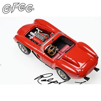 Novo Estoque Gfcc 1:64 250 Gt California 250 Testa Rossa Tr Simulação Liga Modelo de Carro Miniatura Die-Cast Brinquedos Infantis Personalizados Presente