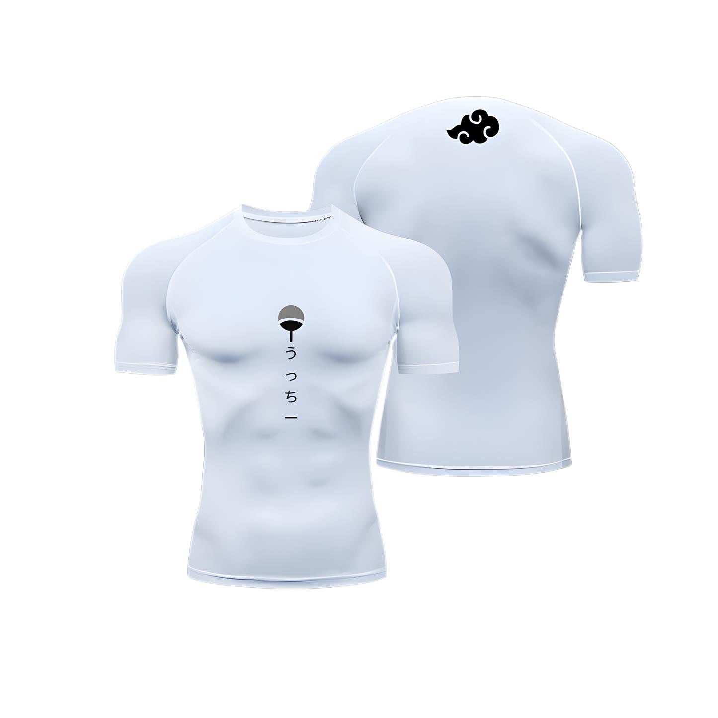 Anime Compression Shirt Men's Print Summer Short Sleeve Rash Guard Gym Workout T-Shirt Athletic Quick Dry Baselayer Undershirts