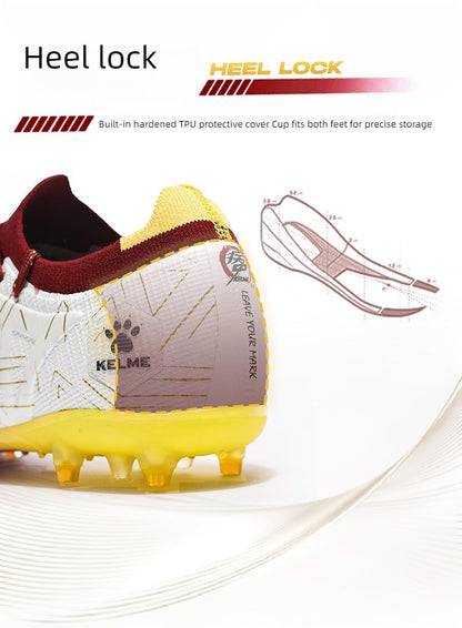 KELME Adult football boots Men's Disease Electric 3.0 Short Spikes Soccer shoes Children's MG Professional Match Training Shoes