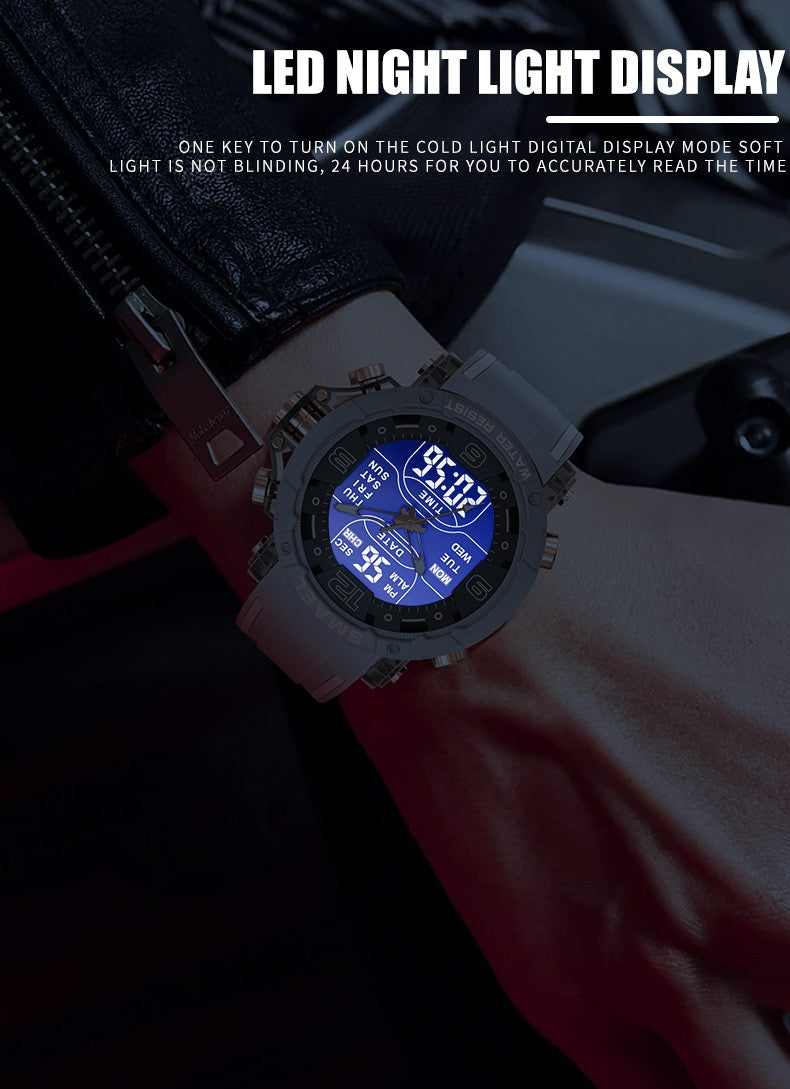 SMAEL Brand 8140 Waterproof Dropshipping Watch Alarm Clock night light Young Fashion business Quartz Sport Wristwatches