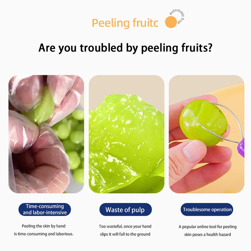 Grape Peeler Fully Automatic Household Electric Fruit Peeler Qingti Peeler Divine Tool Wireless Portable Easy Kitchen Gadget
