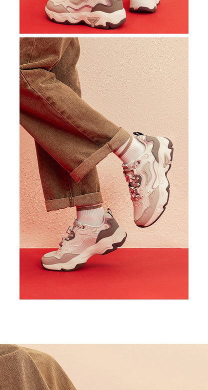 Xtep Star Trails 2.0 Women's Low Top Casual Shoes 2025 Spring Breathable Non-slip Thick Sole Leisure Sports Shoes 975118320005