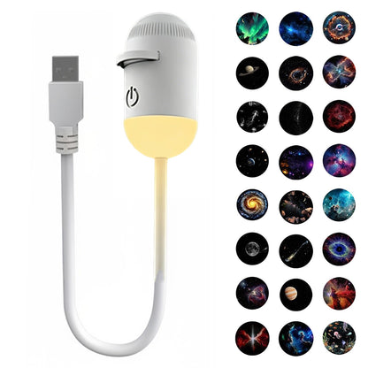 2-in-1 USB Ambient Light For Large Range Projection Atmosphere Multiple Scenes Adjustable Focus Distance Night Lighting Function