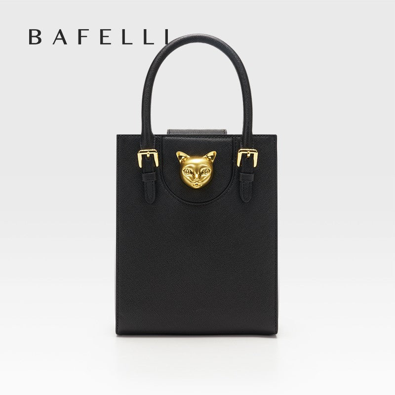 BAFELLI 2025 NEW WOMEN'S HANDBAG CAT LUXURY BRAND DESIGNER ORIGINAL STYLE TRENDING SHOULDER CASUAL BAGS MINI TOTE CROSSBODY