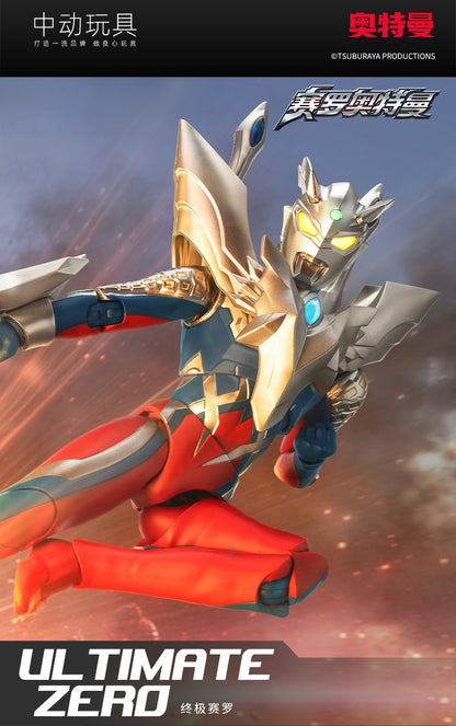 Boneco Articulado Ultraman ZD Toys Kotaro Higashi Terno Zero Terno Tiga Terno Ace Ultra Seven Ultraman Jack Modelo Colecionável Adulto