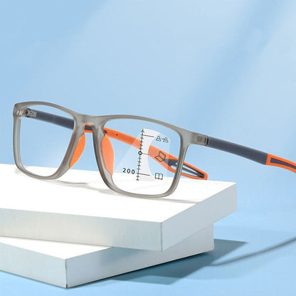 Soft Multifocal Progressive Reading Glasses TR90 Anti Blue Light Near Far Eyewear Men Women's Large Frame Farsight Eyeglasses ?