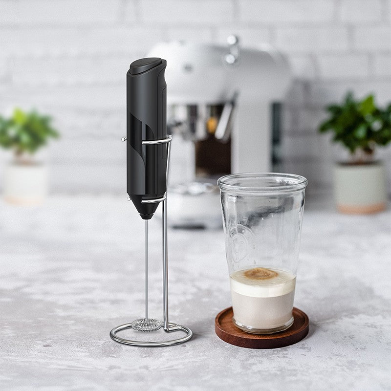 Portable Mini Electric Milk Frother Foamer Coffee Foam Egg Beater Cappuccino Stirrer Food Blender Kitchen with Stand Whisk Tools