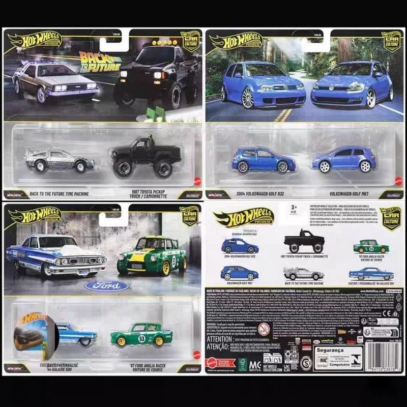 Hot Wheels 1:64 Hbl96 Car Culture Series Carros Modelo Terno de Dois Carros Liga Carro Modelo Toyota Customizar Brinquedo Colecionável Presentes de Aniversário