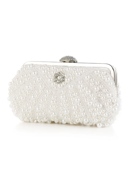 New handcrafted beaded shell pearl evening bag elegant socialite's handbag for outings gatherings and parties fashionable sin