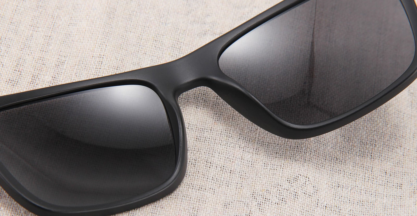 Fashion Square Vintage Polarized Sunglasses Men Women Retro Driving Fishing Sun Glasses UV400 Eyewear
