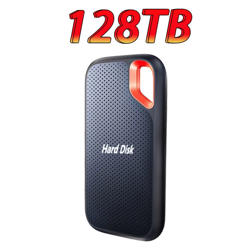 Portable SSD External Hard Drive 4TB USB3.2 Type-C External Storage Compatible with Laptop/PC/Mac Shockproof Plug&Play Hard Disk