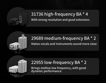 KZ AS16 Pro In Ear Wired Earphones 16BA Balanced Armature HIFI Bass Monitor Headphones  Noise Cancelling Earbuds Sport Headset