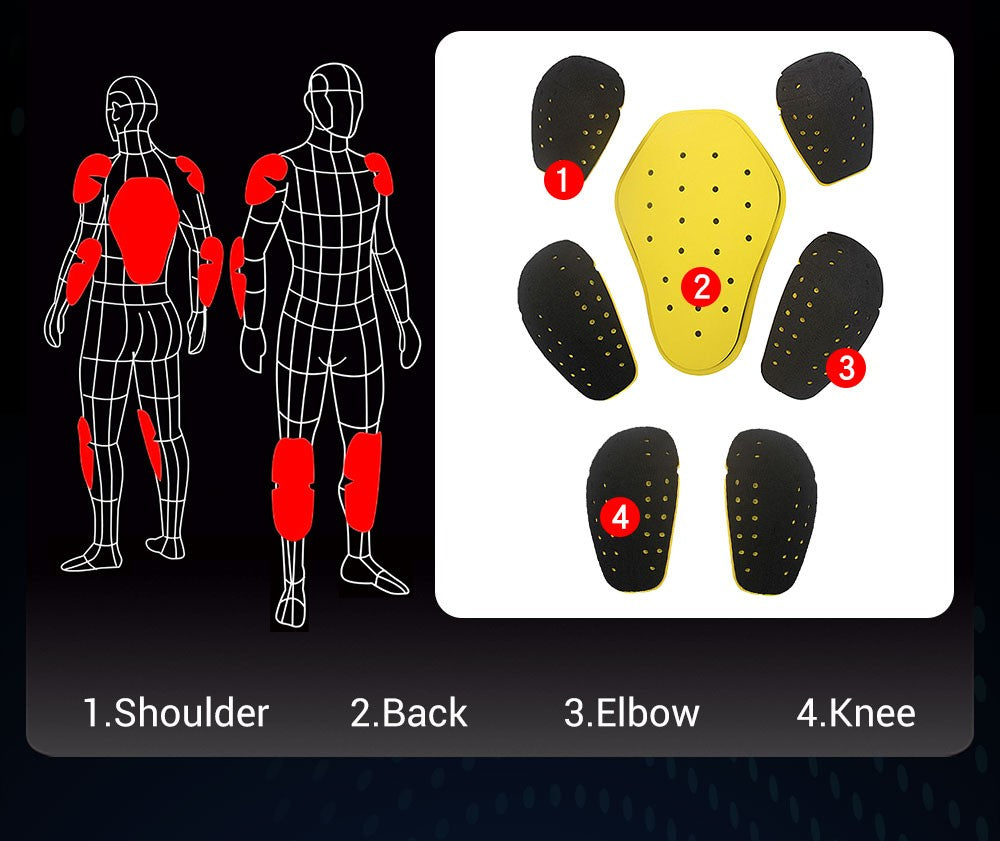 HEROBIKER Waterproof Motorcycle Jacket Man Racing Jacket Wearable Motorcycle Pants Moto Clothing With EVA Protection