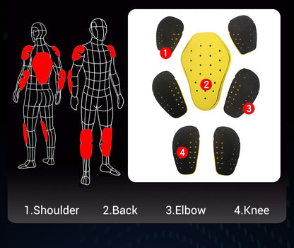 HEROBIKER Waterproof Motorcycle Jacket Man Racing Jacket Wearable Motorcycle Pants Moto Clothing With EVA Protection