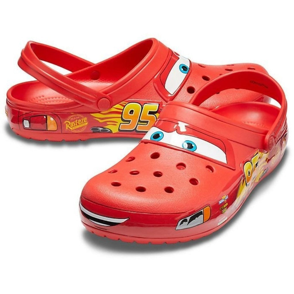 Disney Mcqueens Pixar Desenho Animado Chinelos Sólidos Impermeáveis Sandálias ao Ar Livre Casuais Respiráveis com Tira no Tornozelo Sapatos de Eva Presente