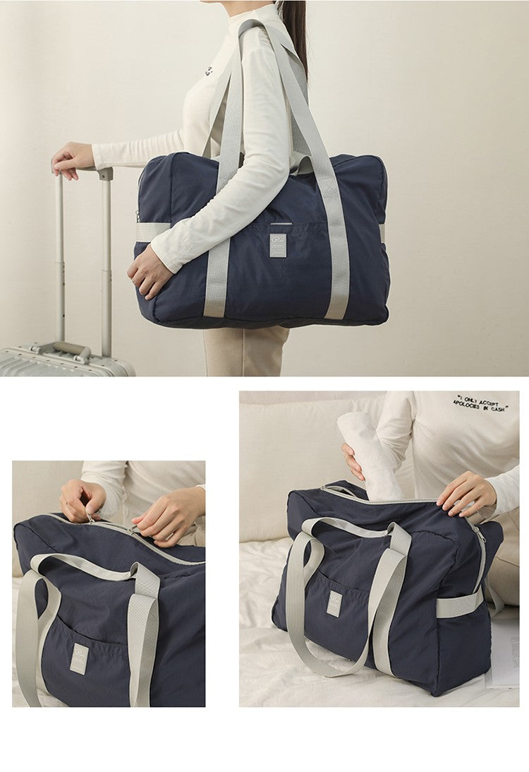 Waterproof Foldable Travel Duffle Bag Large Capacity Carry On Tote Luggage Storage Bag with Multiple Pockets
