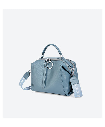 Zency Women's Handbag Genuine Leather Cowhide Cross Body Bags Ladies Shoulder Top Handle Satchel Trendy 2025 Pillow Bags Shopper