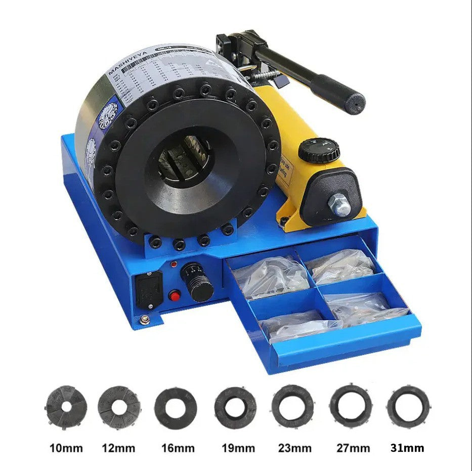 Manual da Máquina de Cravar Mangueiras Hidráulicas  Ferramenta Portátil para Cravar Mangueiras Máquina de Prensagem de Conexões de Mangueiras Máquina de Conformação de Pontas de Tubos