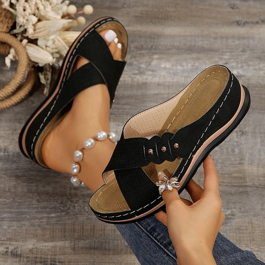 Shoes Sandals Women Summer Open Toe Sandals Woman Casual Women's Sandals Plus Size Ladies Shoes Slip On Female Footwear Slipper