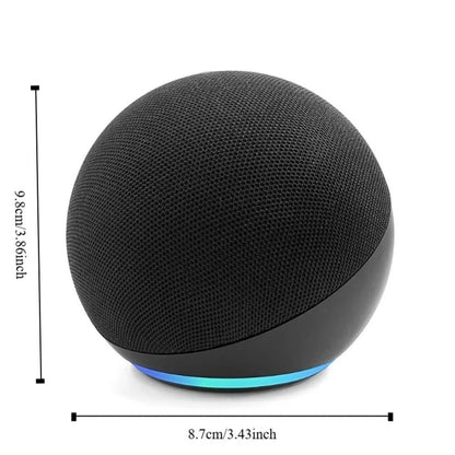 Alaxe Mini Alto-falante Bluetooth Echo Dot 5ª Geração Exterior Sem Fio Bluetooth Mini Alto-falante RGB Subwoofer Esférico para Casa