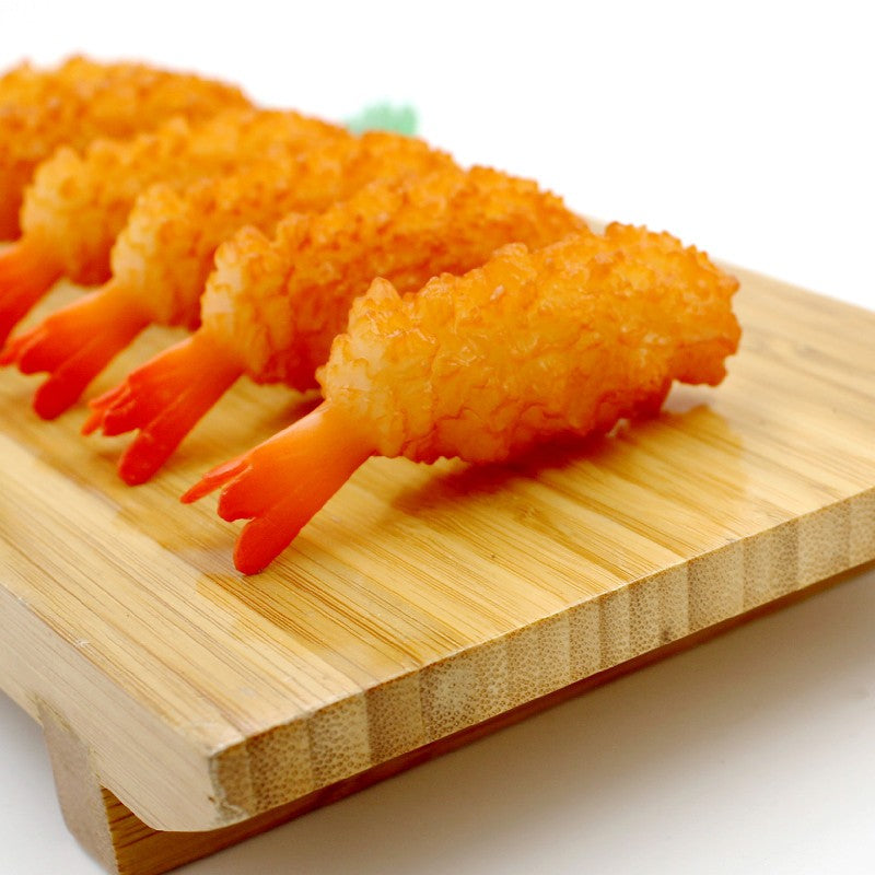 1/6pcs Artificial Fried Shrimp Fake Simulation Japanese Sushi Tempura Food Model Kitchen Shop Decor Photo Props