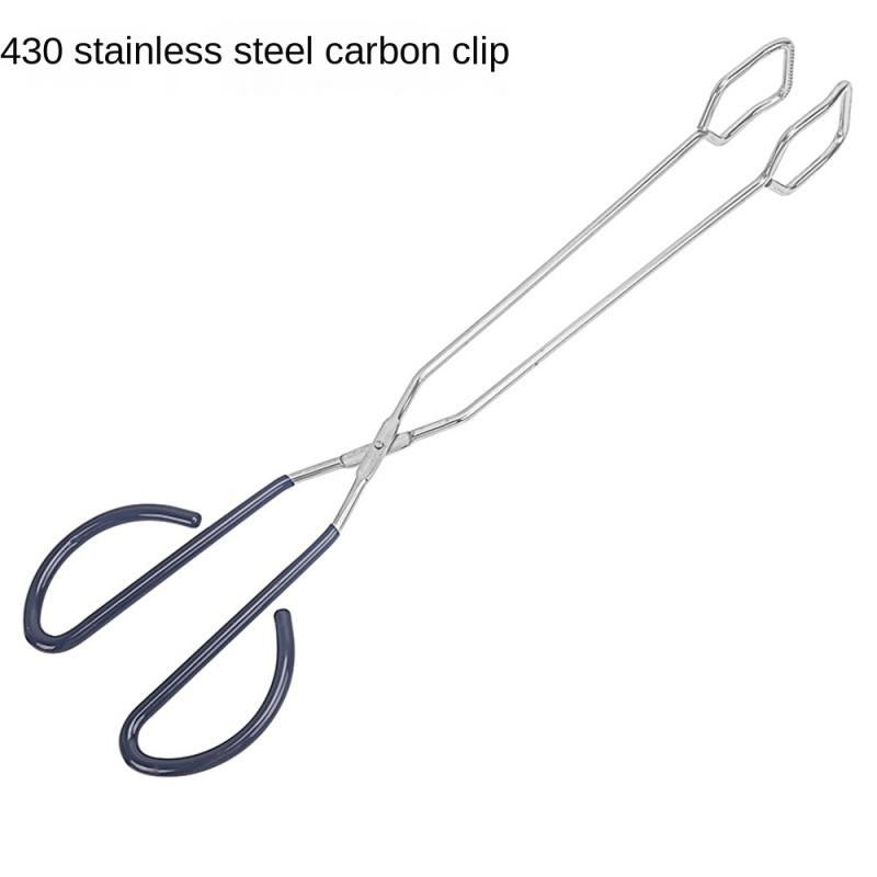 Barbecue Scissor Tongs BBQ Tools Grilled Food Tong Long Handle Scissor BBQ Bread Roast Clip Kitchen Baking Tongs BBQ Accessories